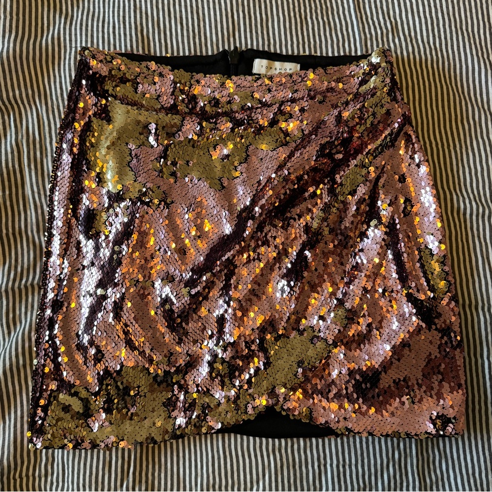 Topshop sparkle skirt